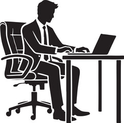 Fototapeta premium business man working on laptop