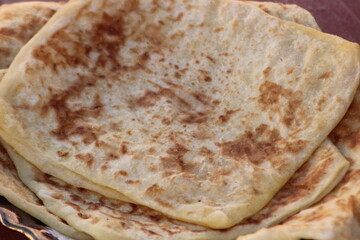 Traditional Moroccan Flatbread known as Msemmen