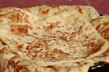 Traditional Moroccan Flatbread known as Msemmen