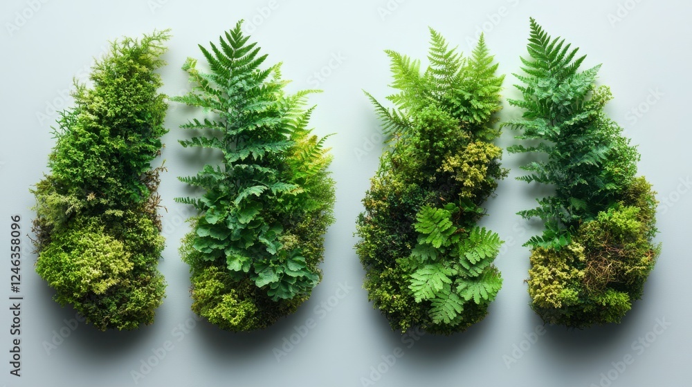 Poster zero emissions day lungs and trees on a white background with space for text