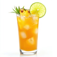 Fototapeta premium Pineapple Lime Iced Tea 