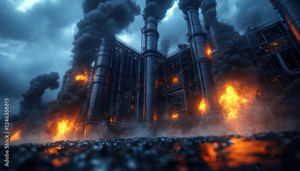 Poster visualize the future an ai-driven waste-to-energy plant revolutionizing sustainable electricity gene