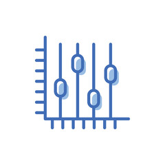 Chart vector icon