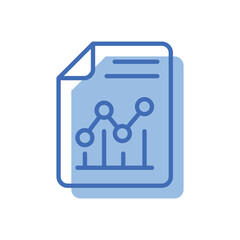 Chart vector icon