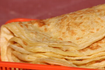 Traditional Moroccan Flatbread known as Msemmen