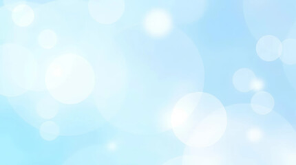 Serene Abstract Blue Background with Soft Circular Shapes & Gradients