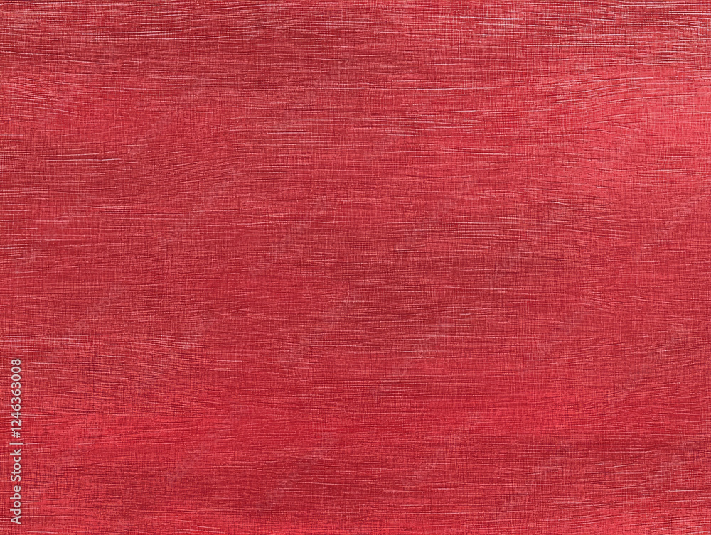 Poster minimal red metallic texture with seamless pattern, featuring subtle woven design. surface has moder