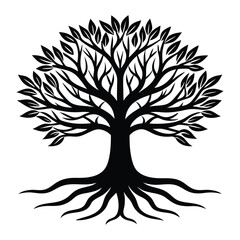 Obraz premium Tree silhouette, Tree PNG