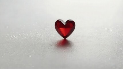 Fototapeta premium heart, love, valentine, shape, symbol, romance, red, day, isolated, valentines, celebration, holiday, romantic, passion, heart shape, decoration, candy, glass, wedding, 3d, sweet, gift, valentine's da