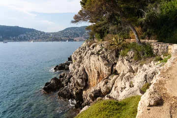 Scenic coastal view of Saint-Jean-Cap-Ferrat peninsula, French Riviera