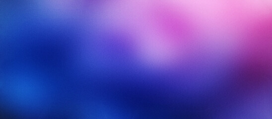 Abstract background with a rough, grainy noise texture in pink, blue, and purple hues, featuring a color gradient and empty space. A bright shine and glowing light add a dynamic touch