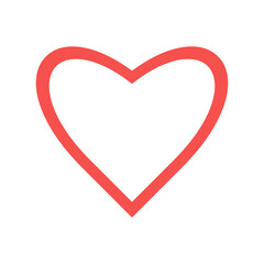 Heart icon love symbol icon on white background