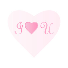 Heart icon love symbol icon on white background