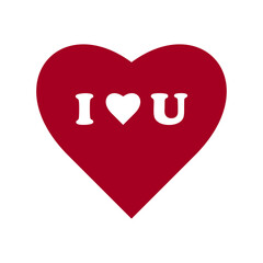 Heart icon love symbol icon on white background