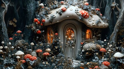 Fototapeta premium Stunning illustrations with intricate details and vibrant colors, depicting a fantastical world full of life. Perfect for fantasy book covers, art posters, or any project that needs to stand out.