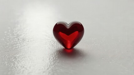 Fototapeta premium heart, love, valentine, shape, symbol, romance, red, day, isolated, valentines, celebration, holiday, romantic, passion, heart shape, decoration, candy, glass, wedding, 3d, sweet, gift, valentine's da