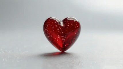 Fototapeta premium heart, love, valentine, shape, symbol, romance, red, day, isolated, valentines, celebration, holiday, romantic, passion, heart shape, decoration, candy, glass, wedding, 3d, sweet, gift, valentine's da