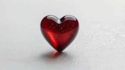 Fototapeta premium heart, love, valentine, shape, symbol, romance, red, day, isolated, valentines, celebration, holiday, romantic, passion, heart shape, decoration, candy, glass, wedding, 3d, sweet, gift, valentine's da