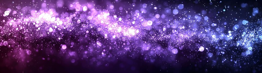 A captivating blend of purple and blue bokeh lights creates a magical atmosphere, perfect for adding a touch of elegance and charm to any design or project.