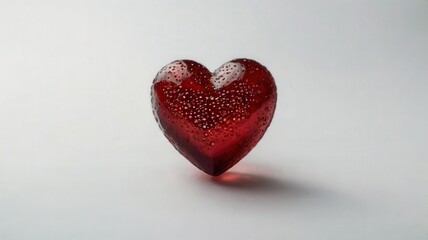 Fototapeta premium heart, love, valentine, shape, symbol, romance, red, day, isolated, valentines, celebration, holiday, romantic, passion, heart shape, decoration, candy, glass, wedding, 3d, sweet, gift, valentine's da
