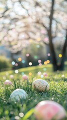 Easter Eggs in a Spring Garden: A Festive Celebration