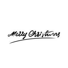 Merry Christmas vector lettering