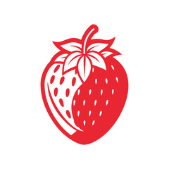 strawberry isolated on white background