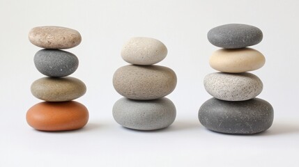 Balancing serenity stacked stones art display minimalist environment calming aesthetic