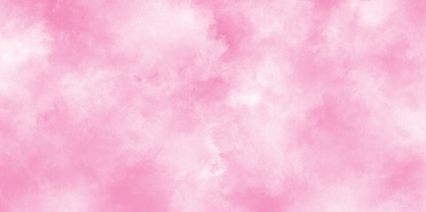 Soft and cloudy watercolor stain of pink paint texture, brush painted watercolor abstract painting background, fresh and blurry pink cloud sky, Pink backgrounds watercolor vintage grunge texture.
