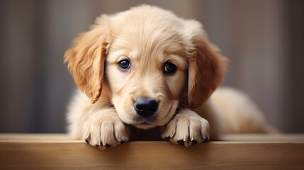 Professional Image of a Playful Baby Golden Retriever for Pet Lovers and Animal Enthusiasts