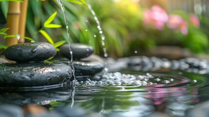 A calming shot with rocks and water, great for relaxation, meditation and health blogs
