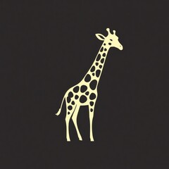 Fototapeta premium Giraffe or Jerapah minimalist logo.