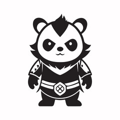 Panda Warrior vector