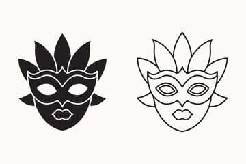 New year party mask, face mask covering eye