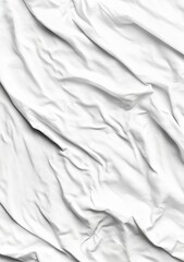 Obraz premium White crumpled fabric texture background design
