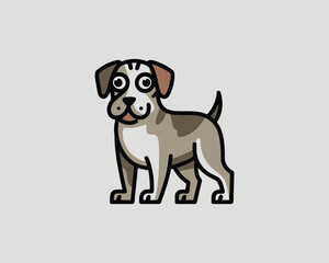 vector illustration of a dog