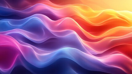 Obraz premium Abstract Colorful Waves: A Vibrant Symphony of Hues