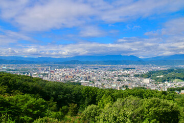 盛岡の市街地・岩山展望台（岩手県・盛岡市