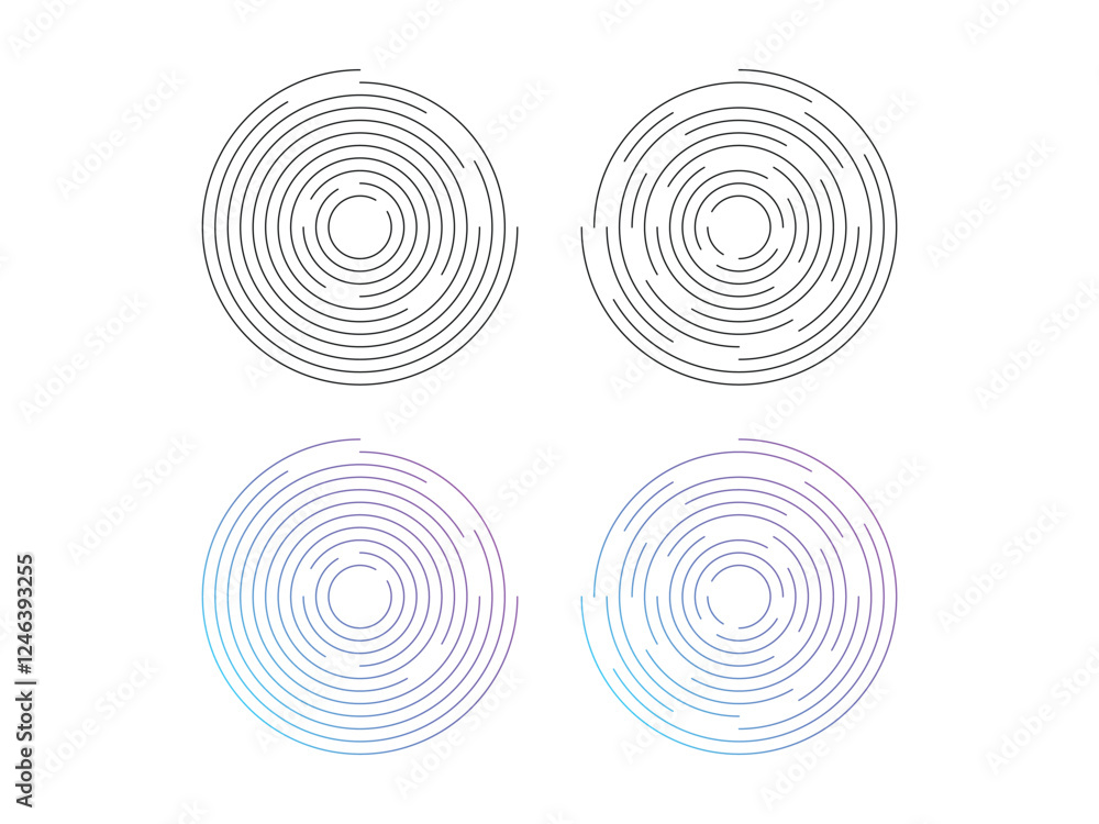 Poster abstract background with circles shapes symbol design vector illustration on transparent background
