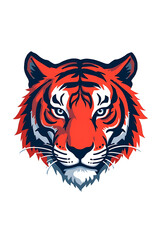 tiger head vector illustration