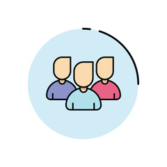 Collaboration vector icon