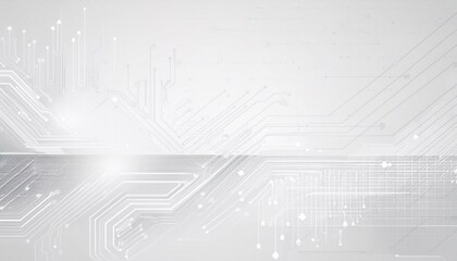 Obraz premium Abstract circuit board High-tech technology abstract background; network business concept, banner