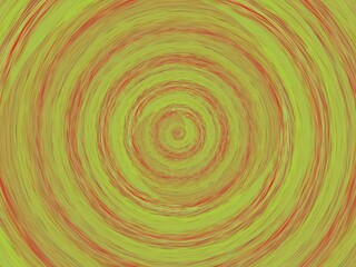 Abstract background with concentric light green and red circles creating a textured effect.