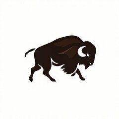 Buffalo or Kerbau minimalist logo.