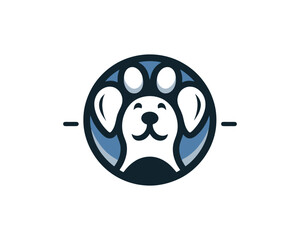 dog with bone vector illustration