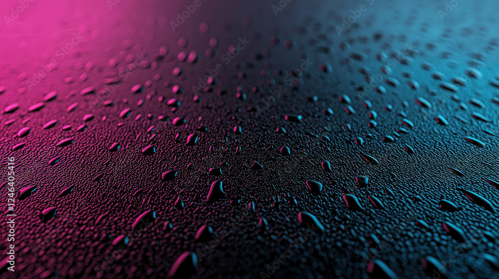Poster radiant curving lines glowing softly on wet surface creating a dreamlike atmosphere