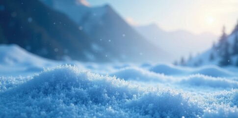 Frosty white and blue hues blending into a dark silver gradient, calming, abstract