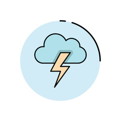 Stormy Weather vector icon