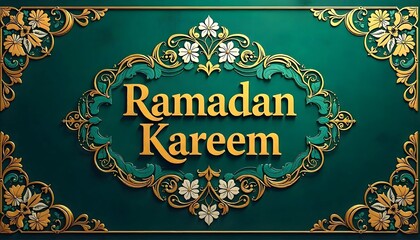 Elegant Ramadan Kareem Greeting Design