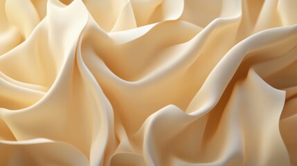 Obraz premium 3D folded fabric-style background in muted golden tones, soft shadows, luxurious texture.